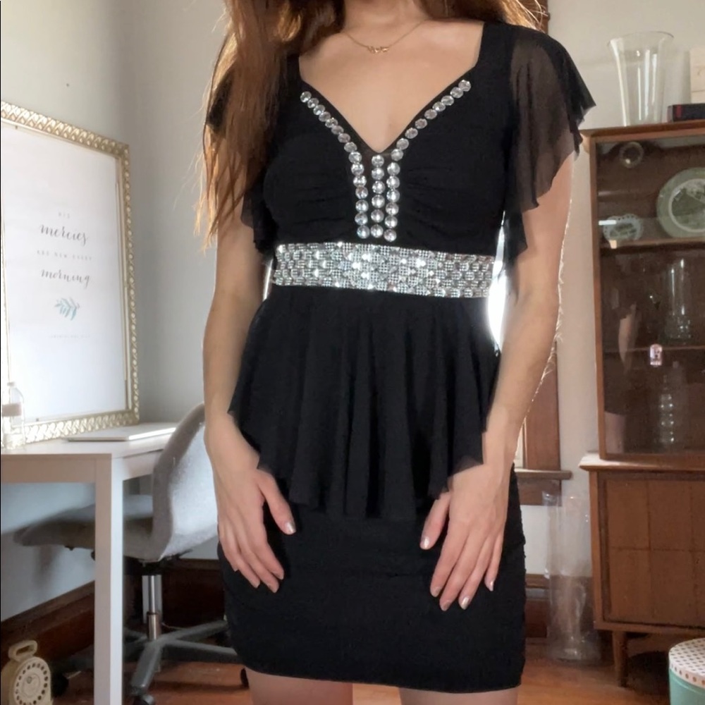 Black Jeweled Dress